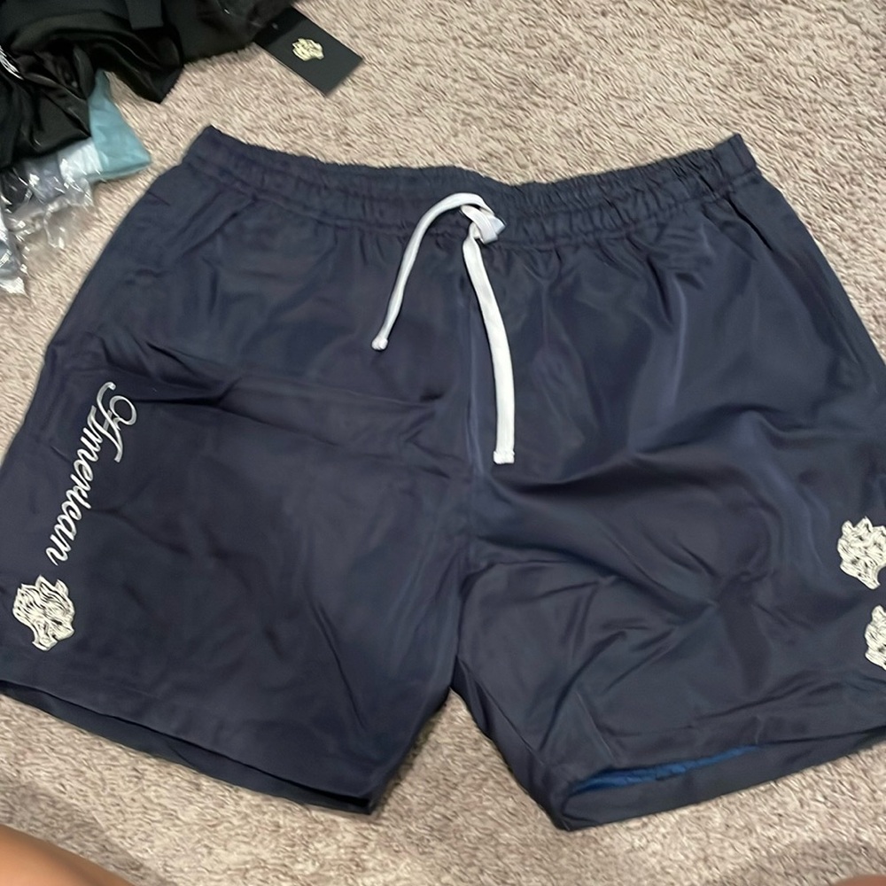 Wolves navy blue American shorts Large